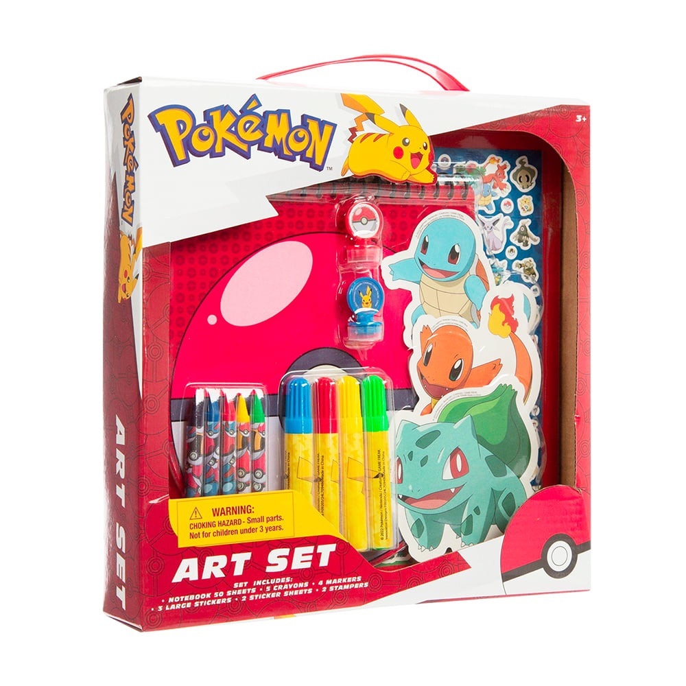 Pokémon Art Set with Markers and Stickers